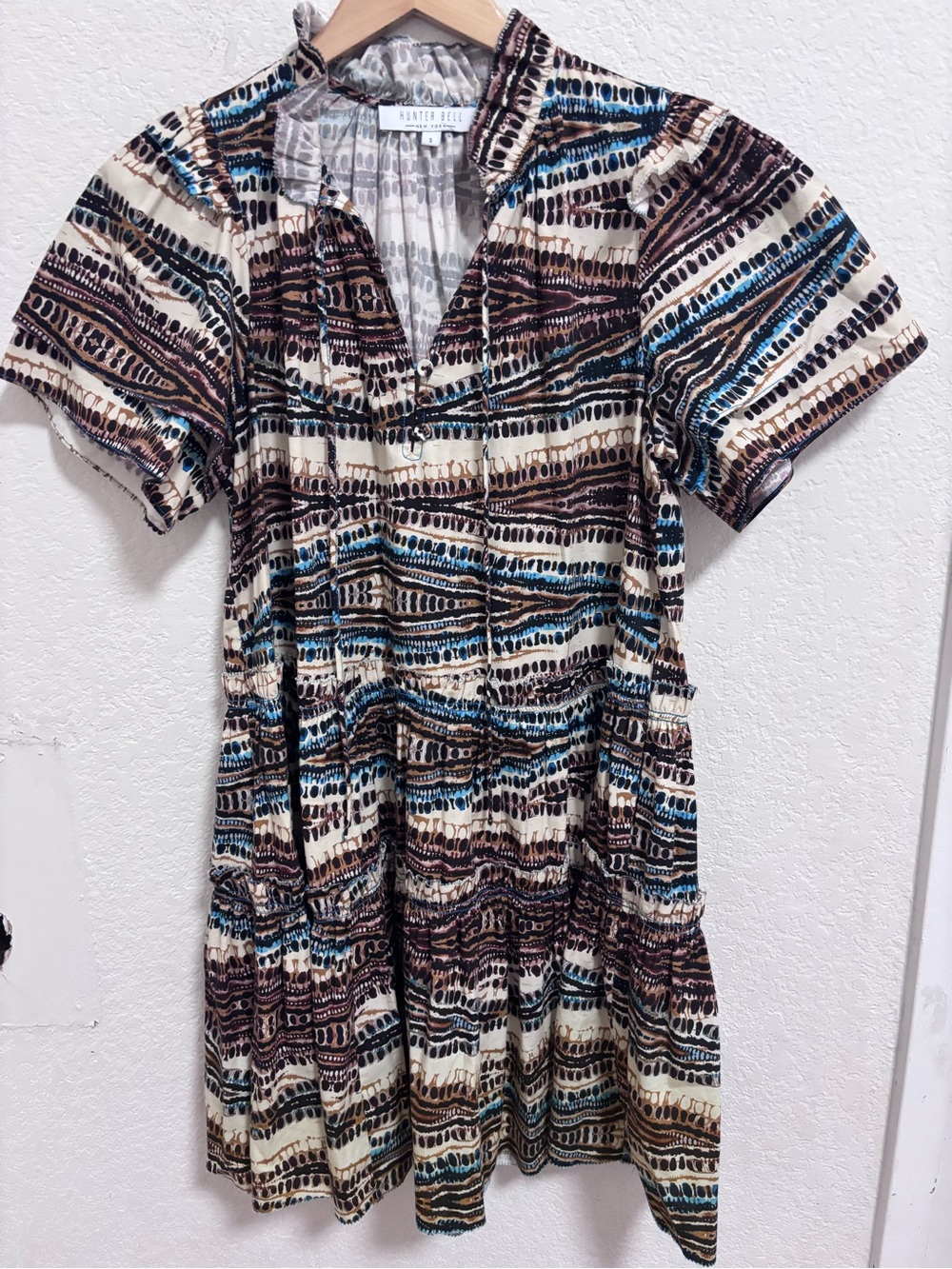 Hunter bell merritt mini dress in zigzag